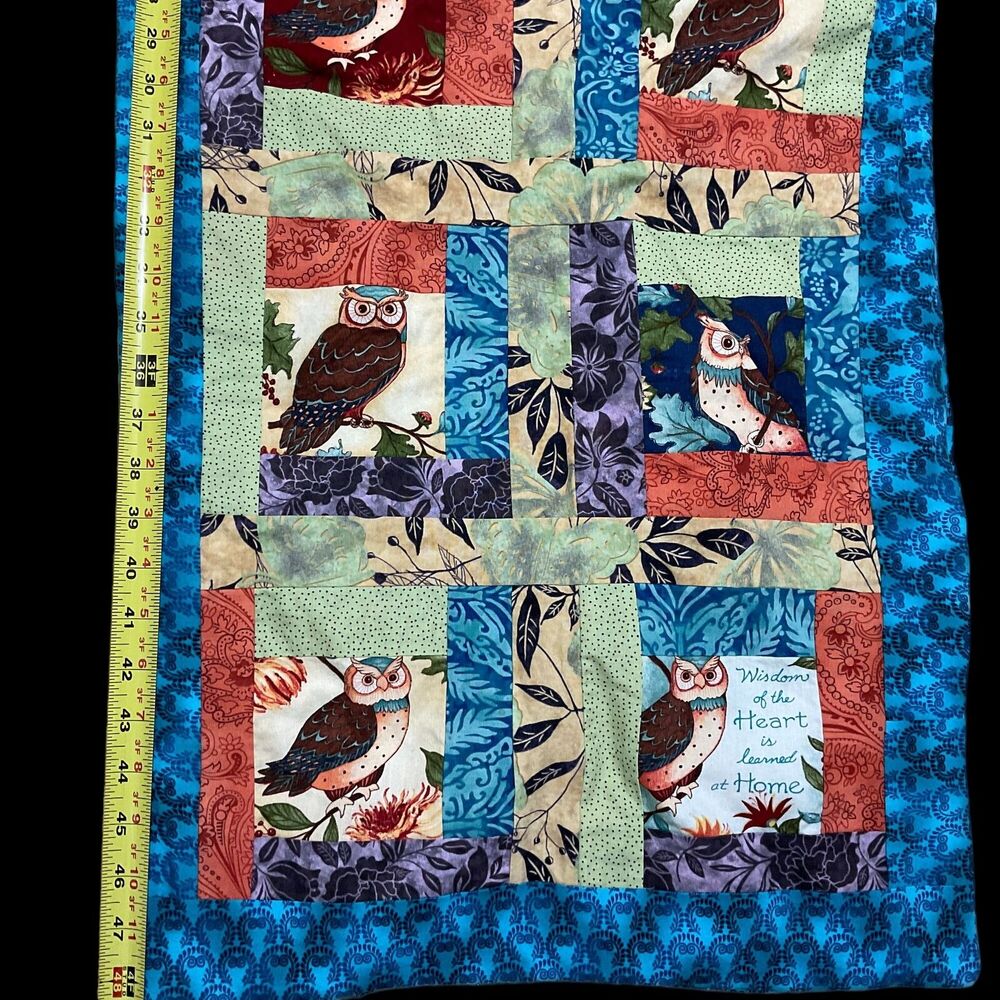 Vintage Quilt Owl Theme 18"X48.5" Length - Picture 10 of 12